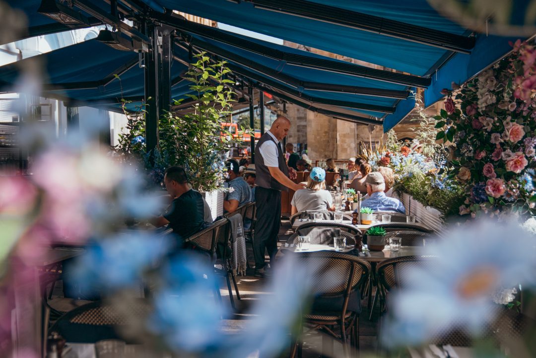 Summer restaurant terrace dining - Branding photography by Sonder Moments Media