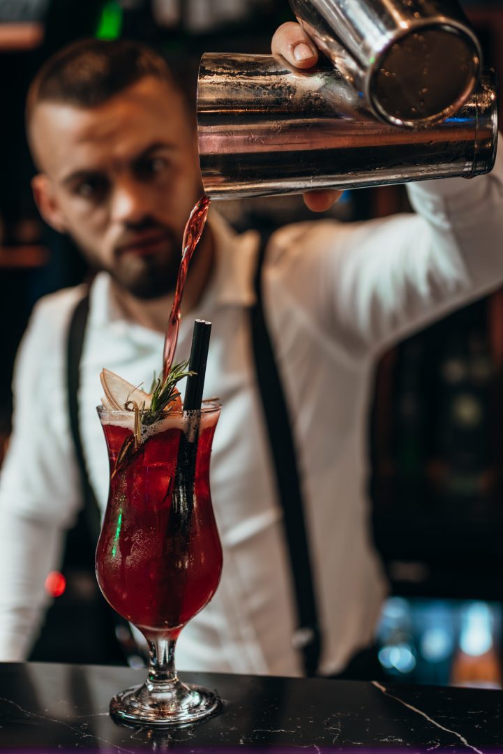Bartender pouring a drink - Branding photography by Sonder Moments Media