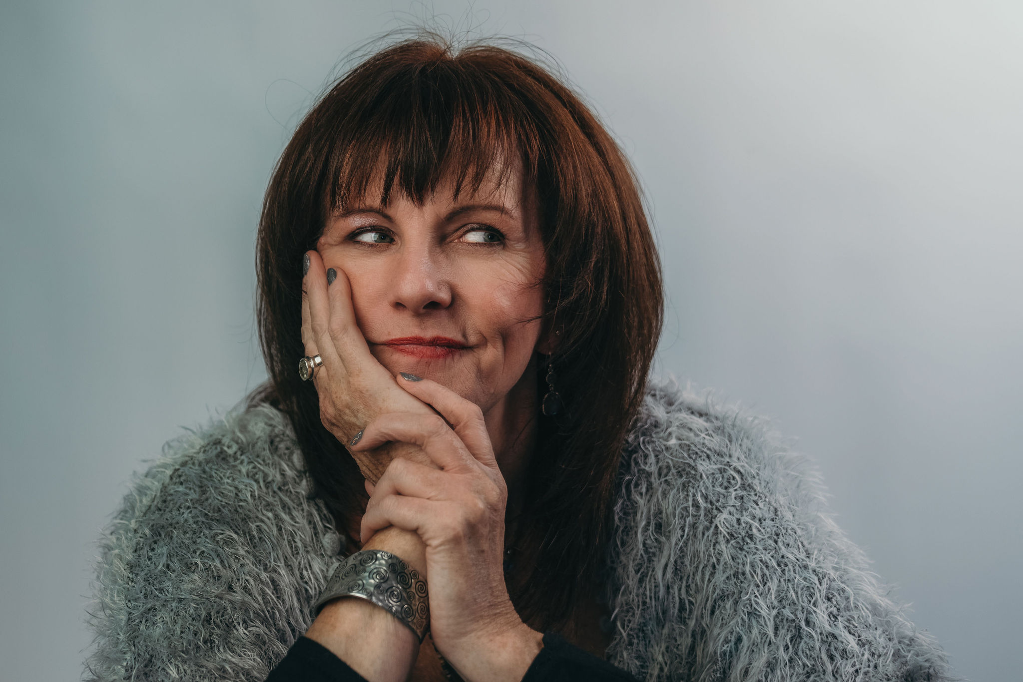 Portrait of a woman with a thoughtful expression