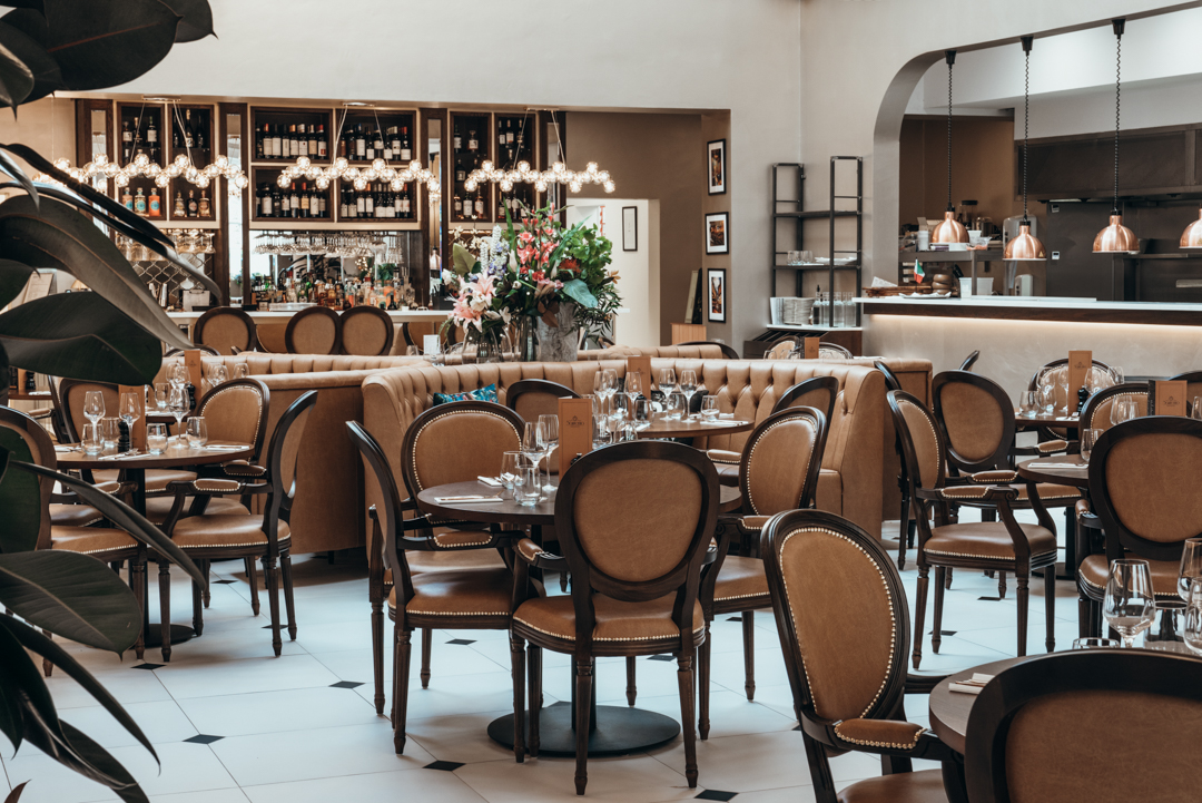 Interior of a modern restaurant with professional branding photography by Sonder Moments Media